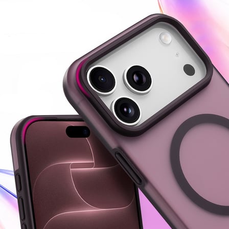 iPhone 18 Pro Max Kılıf Güçlü MagSafe Halkalı Buzlu Arka Kapak Kamera Yükseltili Mat Silikon Maks