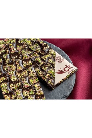 Antep Fıstıklı Bitter Tablet Çikolata 100 g