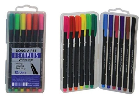 Dong-A Hexaplus Fineliner Kalem 12 li Kutu 209613