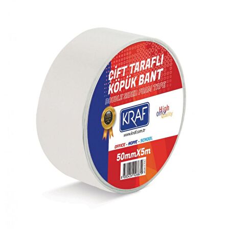 Çift Taraflı Köpük Bant Kraf 50mmx5mt