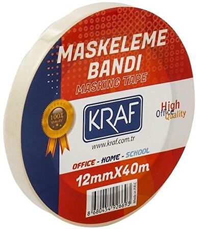 Kraf 4012G Maskeleme Kağıt Bandı 12mm x 40mt