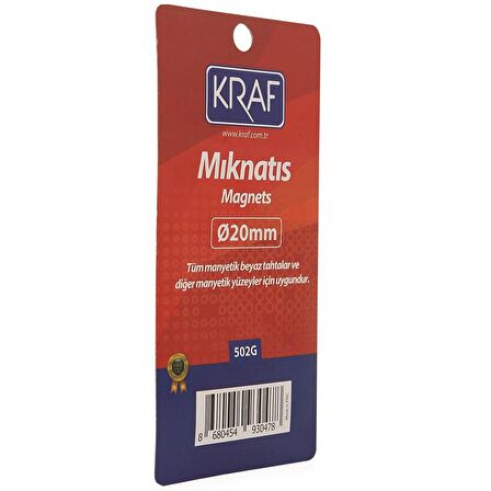 Kraf 502G Mıknatıs 2cm Blisterli 6'lı Paket