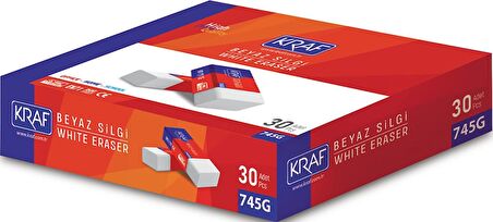 KRAF SİLGİ BEYAZ 30 LU 745G