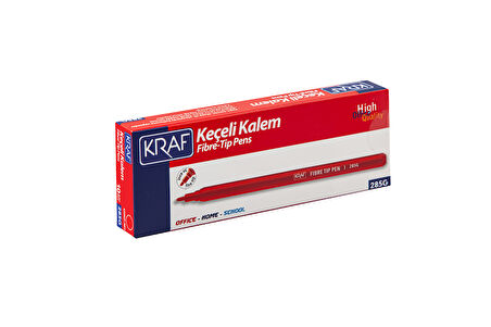 KRAF KEÇELİ KALEM KIRMIZI 285-10 ADET