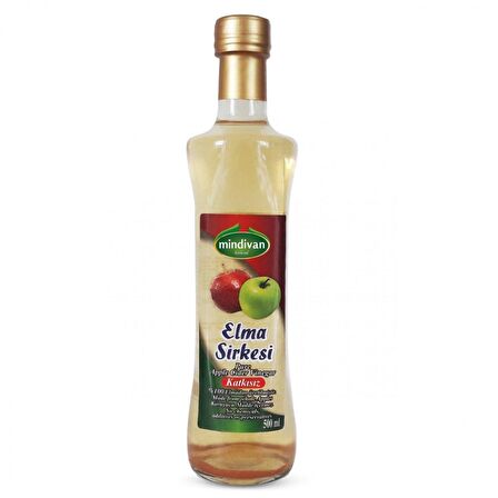 Mindivan Elma Sirkesi Katkısız 500Ml