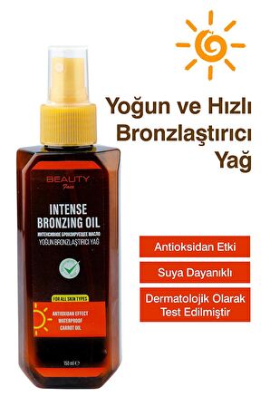 Beauty Face Yoğun Bronzalaştırıcı Güneş Yağı 150 ml