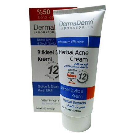 Dermaderm Tüm Cilt Tipleri İçin Leke Karşıtı Akne Kremi  100 ml 