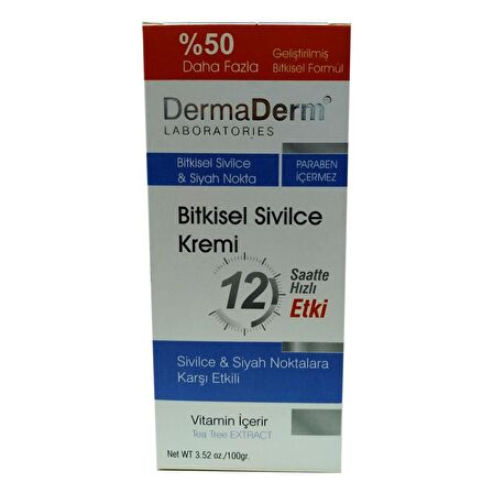 Dermaderm Tüm Cilt Tipleri İçin Leke Karşıtı Akne Kremi  100 ml 