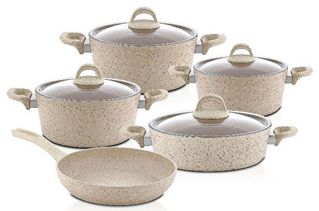 Hascevher Granit 9 Pcs Beren Set Cam Kapaklı 4mm (20/24/30Ten/28Kar/28Tv)