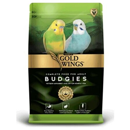 Gold Wings Premium Sade 1 Kg Muhabbet Kuşu Yemi 