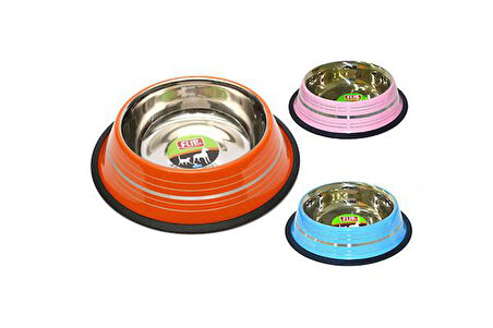 Flip Şeritli Mama Kabı 8 Oz. Kırmızı 