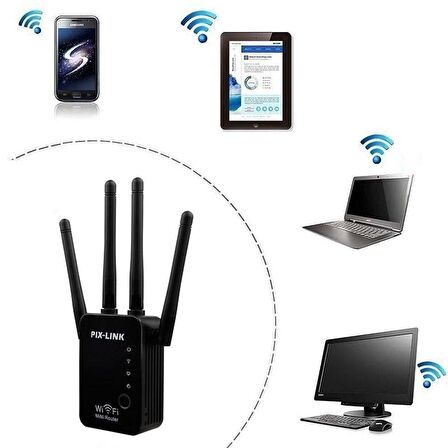 Hadron Pıx-lınk Lv-wr16/100 Access Poınt Repeater & Router 300mbps Wifi Alan Genişletici