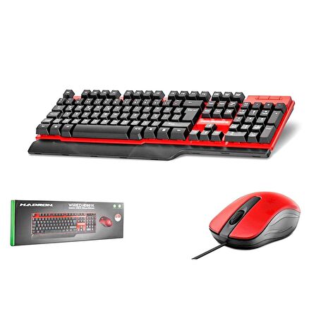 OYUNCU KLAVYE MOUSE SET KABLOLU HADRON HD-861