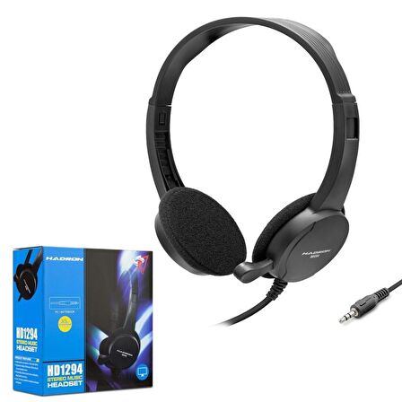 PC KULAKLIK KABLOLU 1.2MT 3.5MM MİKROFONLU HADRON HD-1294