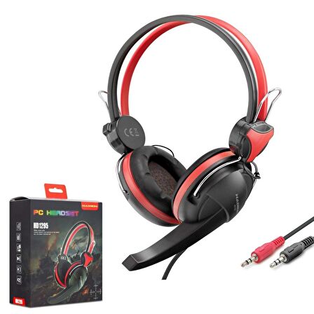 PC OYUN KULAKLIK KABLOLU 1.2MT 3.5MM MİKROFONLU HADRON HD-1295