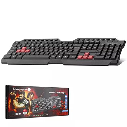 OYUNCU KLAVYE KABLOLU MULTIMEDIA HADRON HD-869