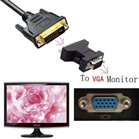 Hadron HDX1256 VGA to DVI Dönüştürücü NT-97684