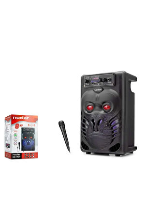 NODAR Nd2820 Bluetooth Karaoke Speaker 8" 340*227*176Mm Siyah