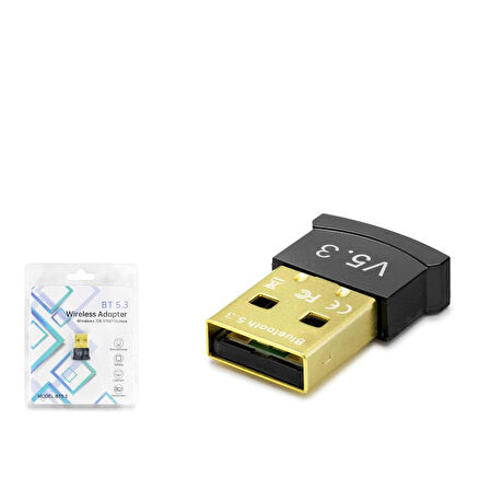 Hadron BT5.3 Mini USB v5.3 Bluetooth Adaptör - Siyah