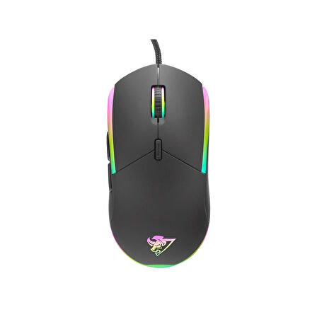 Hadron G380 3600dpi RGB Ledli 1.50mt USB Kablolu Oyuncu Mouse - Siyah
