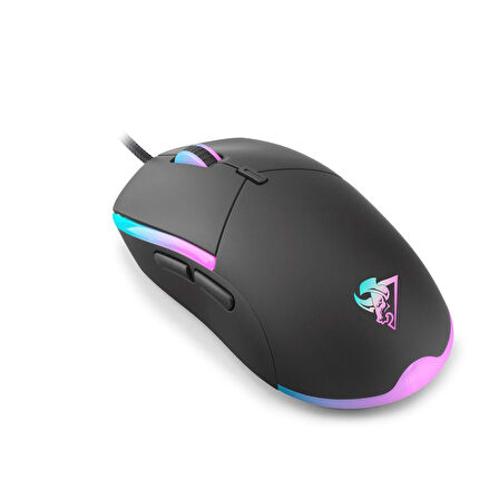 Hadron G380 3600dpi RGB Ledli 1.50mt USB Kablolu Oyuncu Mouse - Siyah