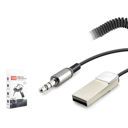 Hadron HD9005 3.5mm AUX Bağlantılı Eller Serbest Görüşmeli USB Güç Beslemeli Bluetooth 5.1 Araç İçi Adaptör - Siyah