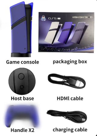 HADRON GS5 ULTRA Retro Oyun Konsolu PS2, PSP, PS1 128 GB Çift GamePad Siyah Renk