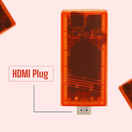HADRON GS5 MINI Retro Oyun Konsolu Stick HDMI Çift GamePad 64 GB  Kırmızı