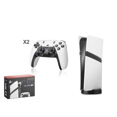 HADRON GS5 PRO Retro Oyun Konsolu HDMI Çift GamePad Seti 128 GB Hafıza Kartlı Beyaz