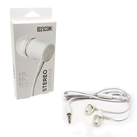KULAKİÇİ KULAKLIK MİKROFONLU 3.5MM ESCOM GOLD TK-100