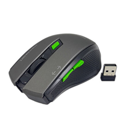 Mouse Kablosuz 2.4 Ghz Hadron HDX3404 Siyah-Gri