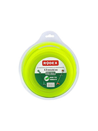 Rodex Çim Biçme Misinası Yuvarlak 3,3MM*46M