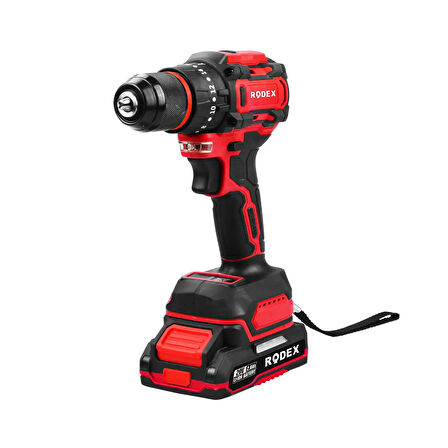 Rodex Akülü Darbeli Matkap 2.0 AH LI-ON Çift Batarya RDX3405