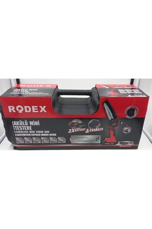 RDX9012 Kömürsüz Çift Akülü 20V 2.0Ah 8 İnç Mini Dal Budama Testeresi ve Yedek Zincir