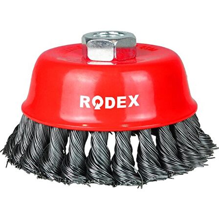 Rodex Burmalı Çanak Fırça M14-65MM