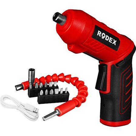 Rodex Akülü Vidalama Şarjlı Tornavida (12 Parça)