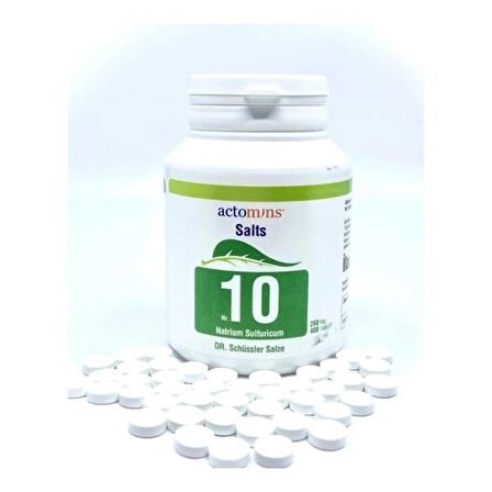 Schüssler Tuzları No10 NatriumSulfuricumD6-400 Tablet