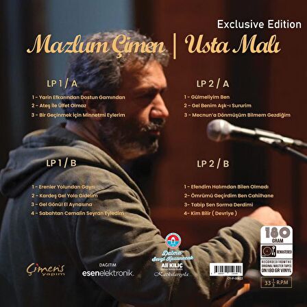 Mazlum Çimen – Usta Malı (2'li Plak - Numaralı - S ınırlı Sayıda) (Plak)