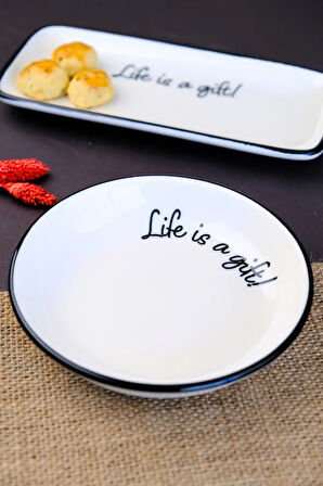 Tabak Evi Motto Gift Tabak 240cc Tekli 15x15x2cm