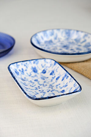 Tabak Evi Blue Heaven Kayık Tabak Tekli 14x10x2cm