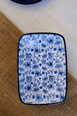 Tabak Evi Blue Heaven Kayık Tabak Tekli 17x12x3cm