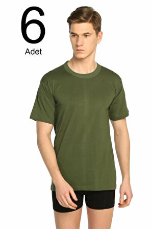 Erkek Siyah 6'lı Paket Sıfır Yaka Fanila Elf568s0003ccm6