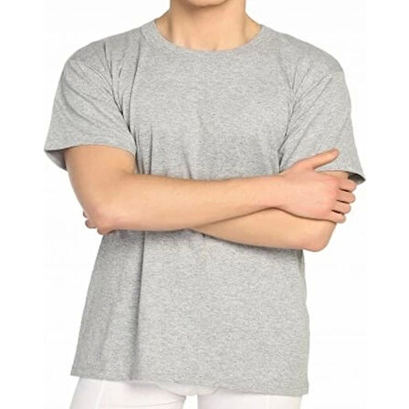 SEHER ERKEK BİSİKLET YAKA KOLLU GRİ 6