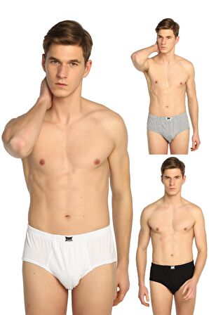 Erkek Karışık Renk 6'Lı Paket Pamuk Slip