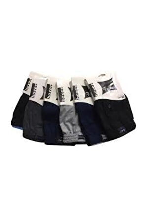 Erkek Siyah Penye Boxer 5 Li Paket