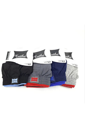 Erkek Gri  Boxer 3'lü 117