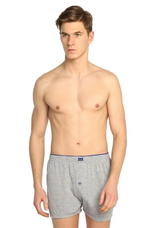 Erkek Füme 9'lu Paket Penye Düğmeli Boxer ELF568T0117CCM9