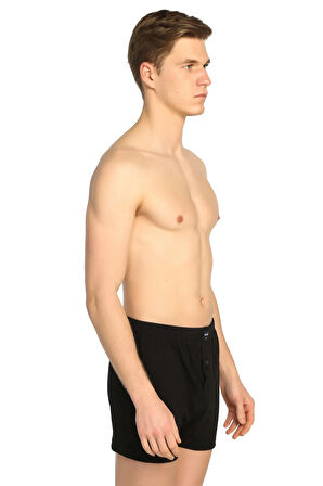 Erkek Füme 10'lu Paket Penye Düğmeli Boxer ELF568T0117CCM10