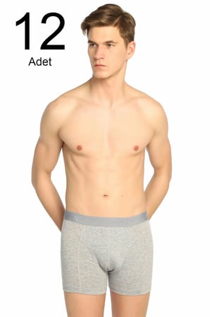 Erkek Karışık Renk 12'li Paket Likralı Boxer ELF568T0114CCM12