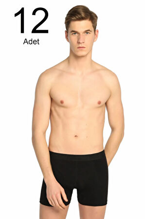 Erkek Karışık Renk 12'li Paket Likralı Boxer ELF568T0114CCM12